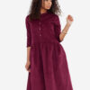 Meena dress maroon fashion designer template product img 7
