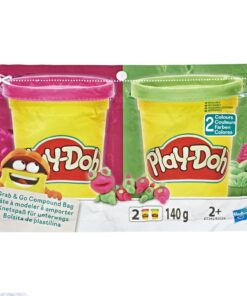 5010993540082 3.jpg Play-Doh Grab and Go Compound Bag + 2 Kleuren Klei