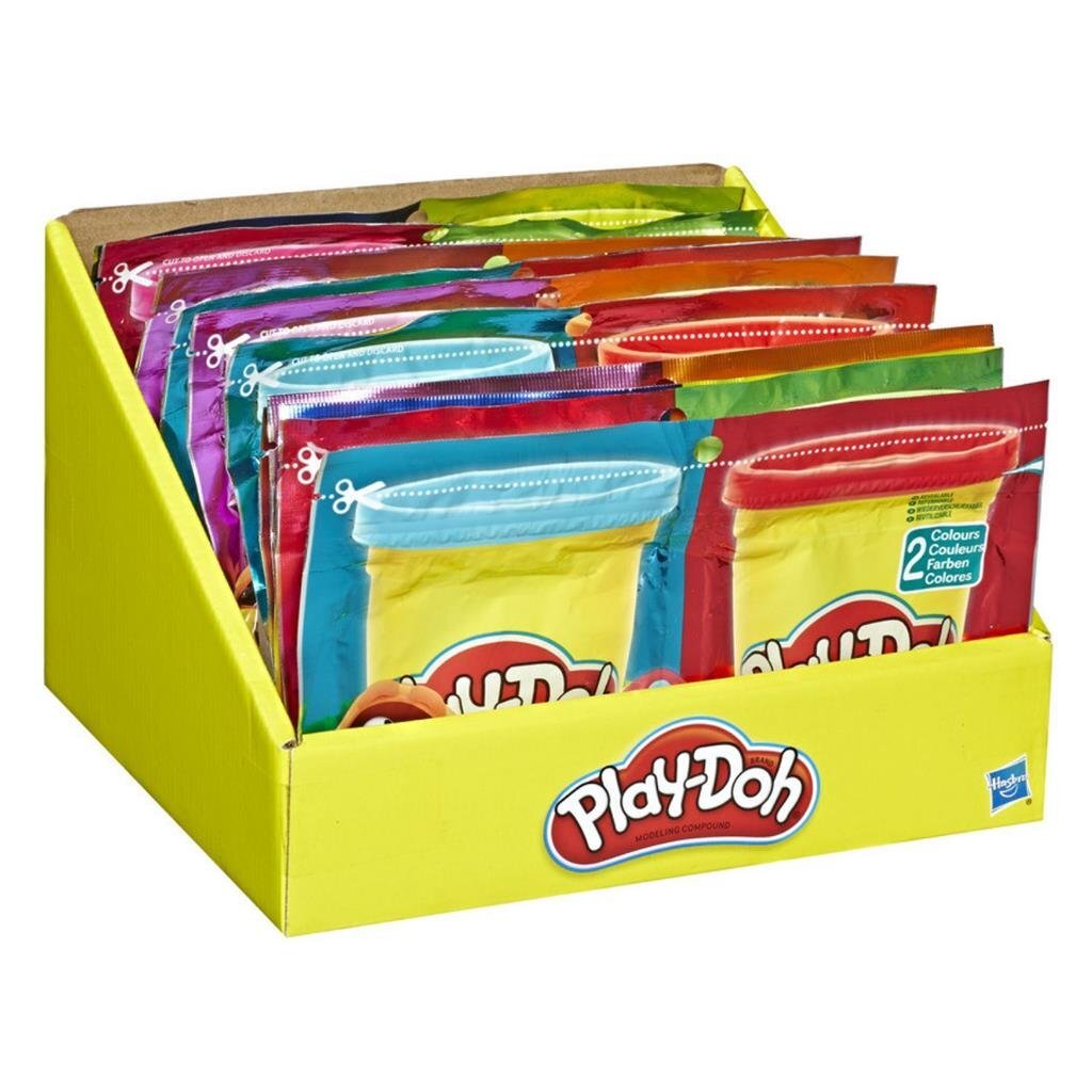 5010993540082 4.jpg Play-Doh Grab and Go Compound Bag + 2 Kleuren Klei