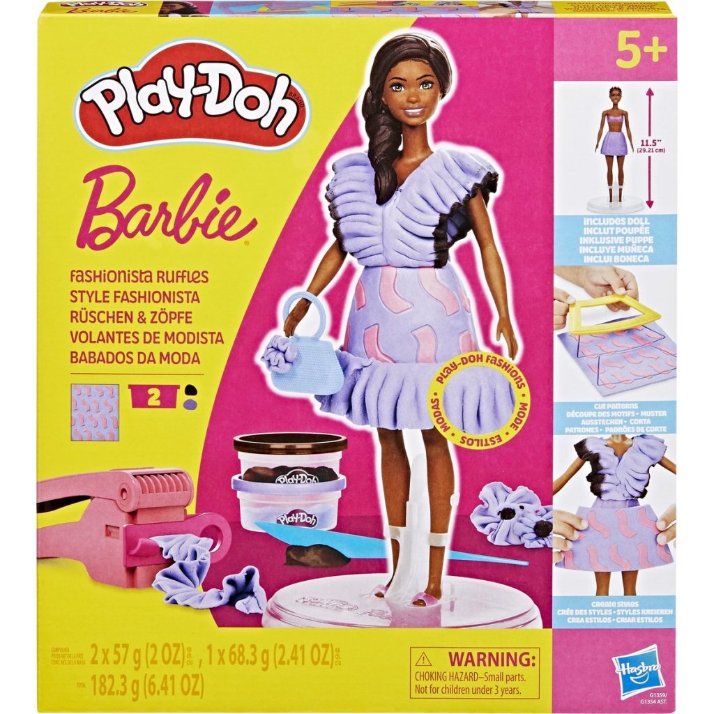 5010996315687 1.jpg Play-Doh Barbie Fashionista Ruffles