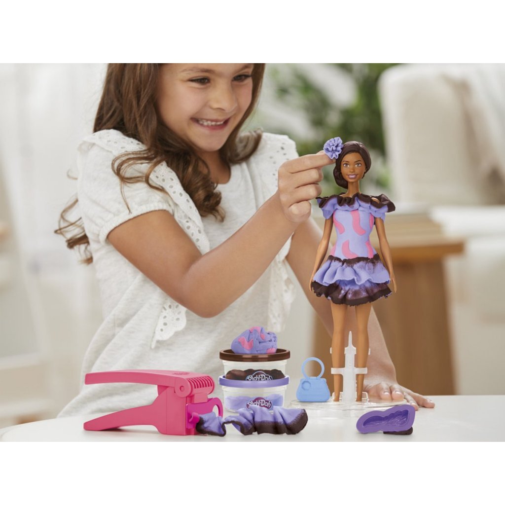5010996315687 6.jpg Play-Doh Barbie Fashionista Ruffles