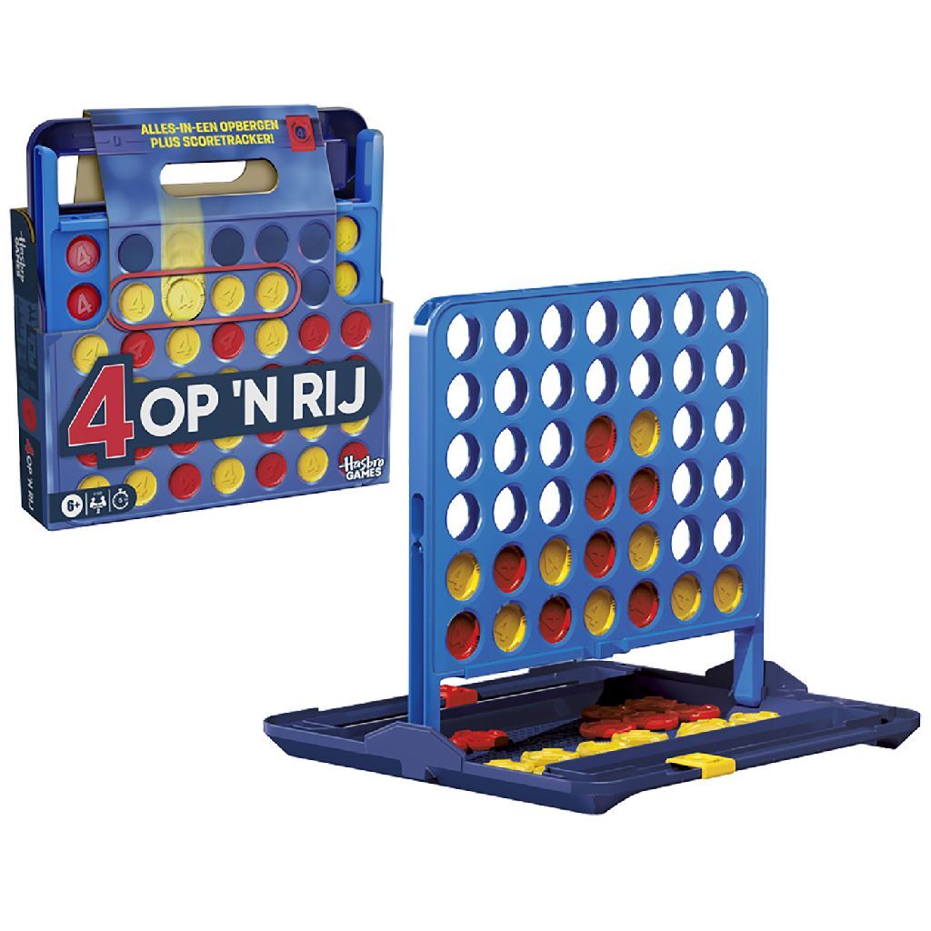 5010996355447 0.jpg Hasbro Gaming 4 Op 'n Rij