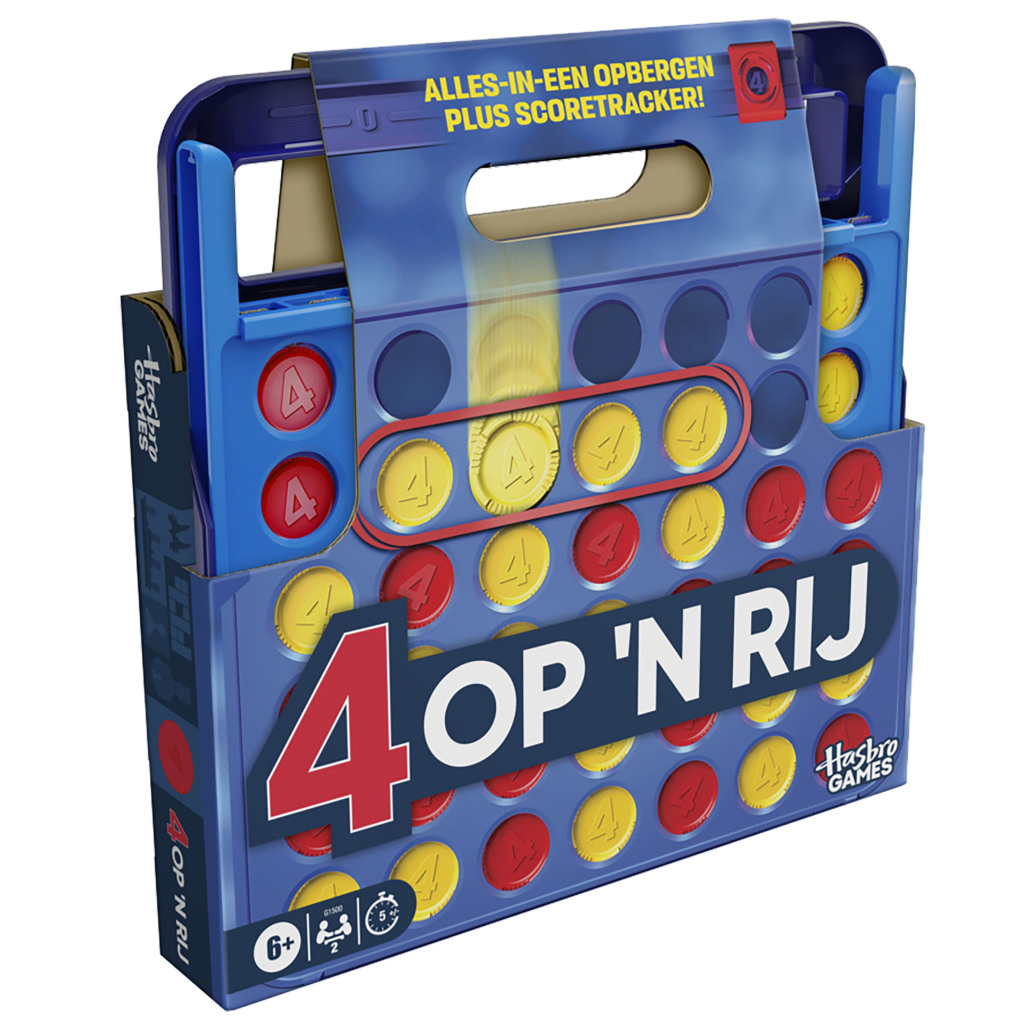 5010996355447 4.jpg Hasbro Gaming 4 Op 'n Rij