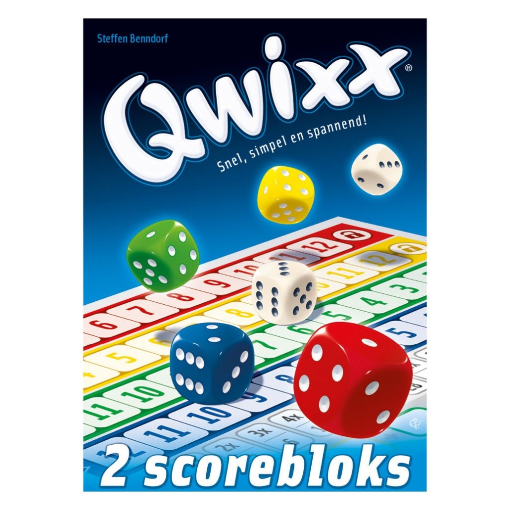 8718023601242 1.jpg White Goblin Games Qwixx Scorebloks 2 Stuks