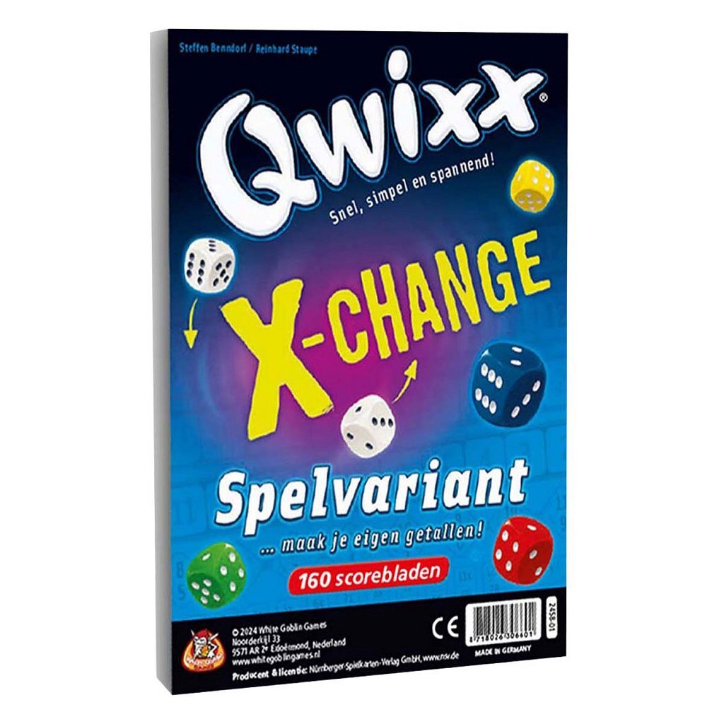 8718026306601 1.jpg White Goblin Games Qwixx X-Change