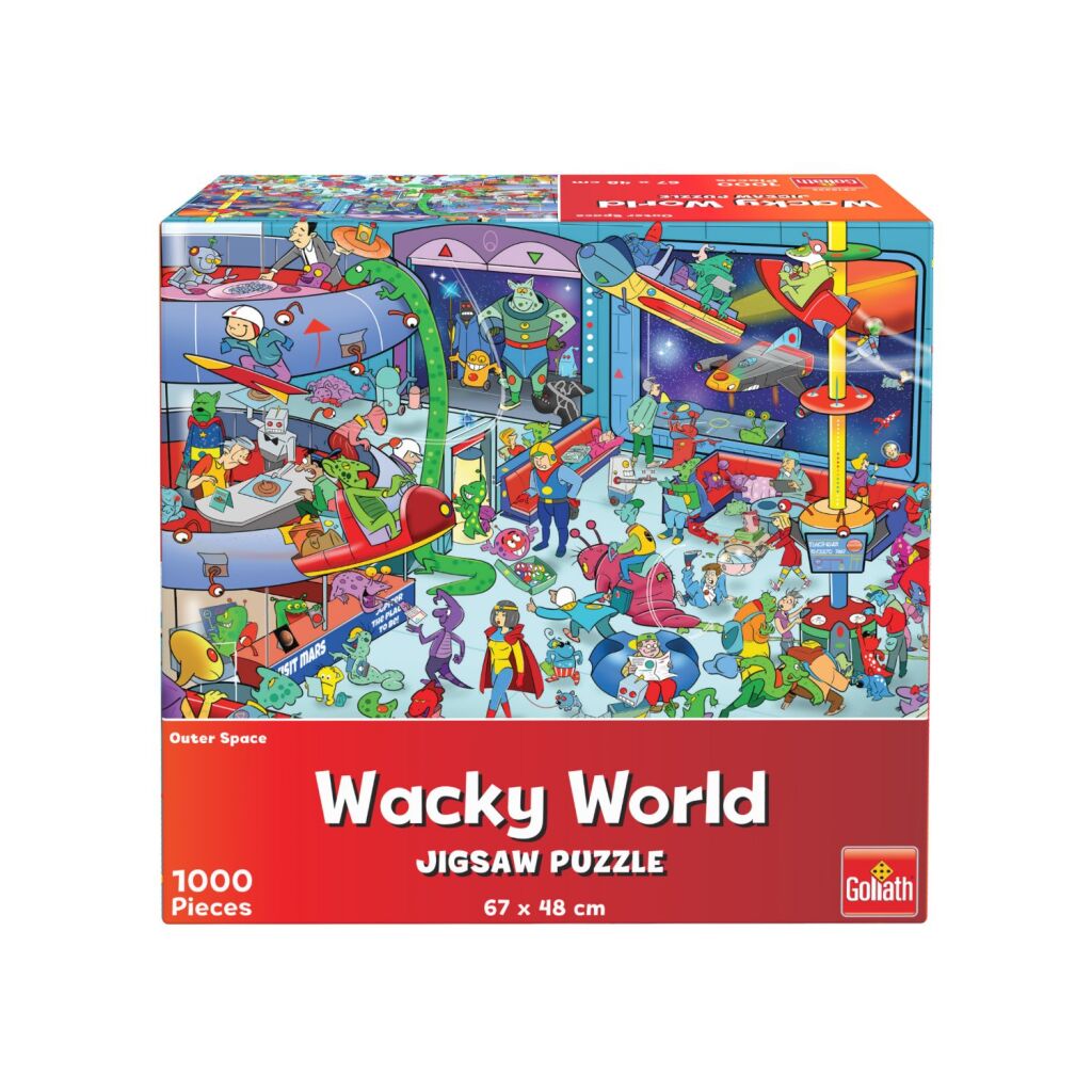 8720077185555 0.jpg Goliath Wacky World Puzzel Outerspace 1000 Stukjes