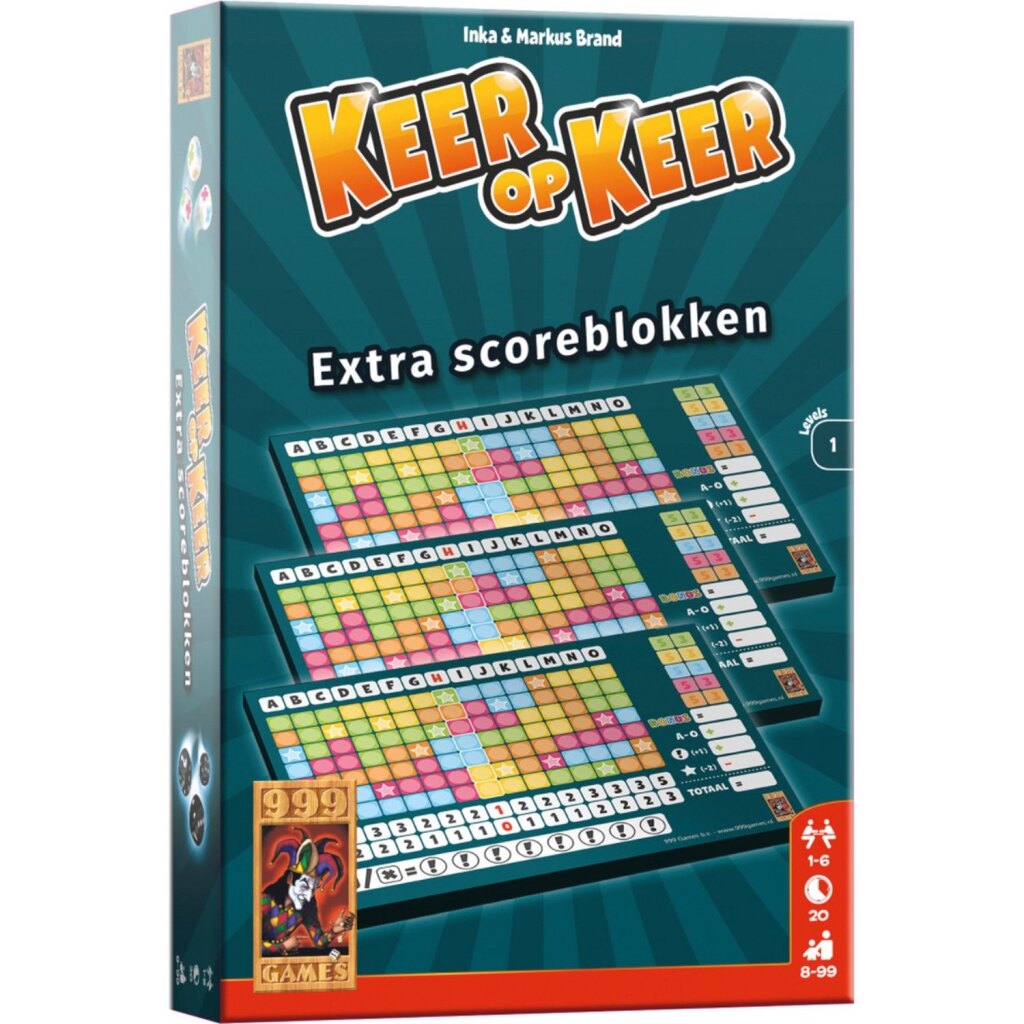 8720289475901 0.jpg 999 Games Keer op Keer Extra Scoreblokken