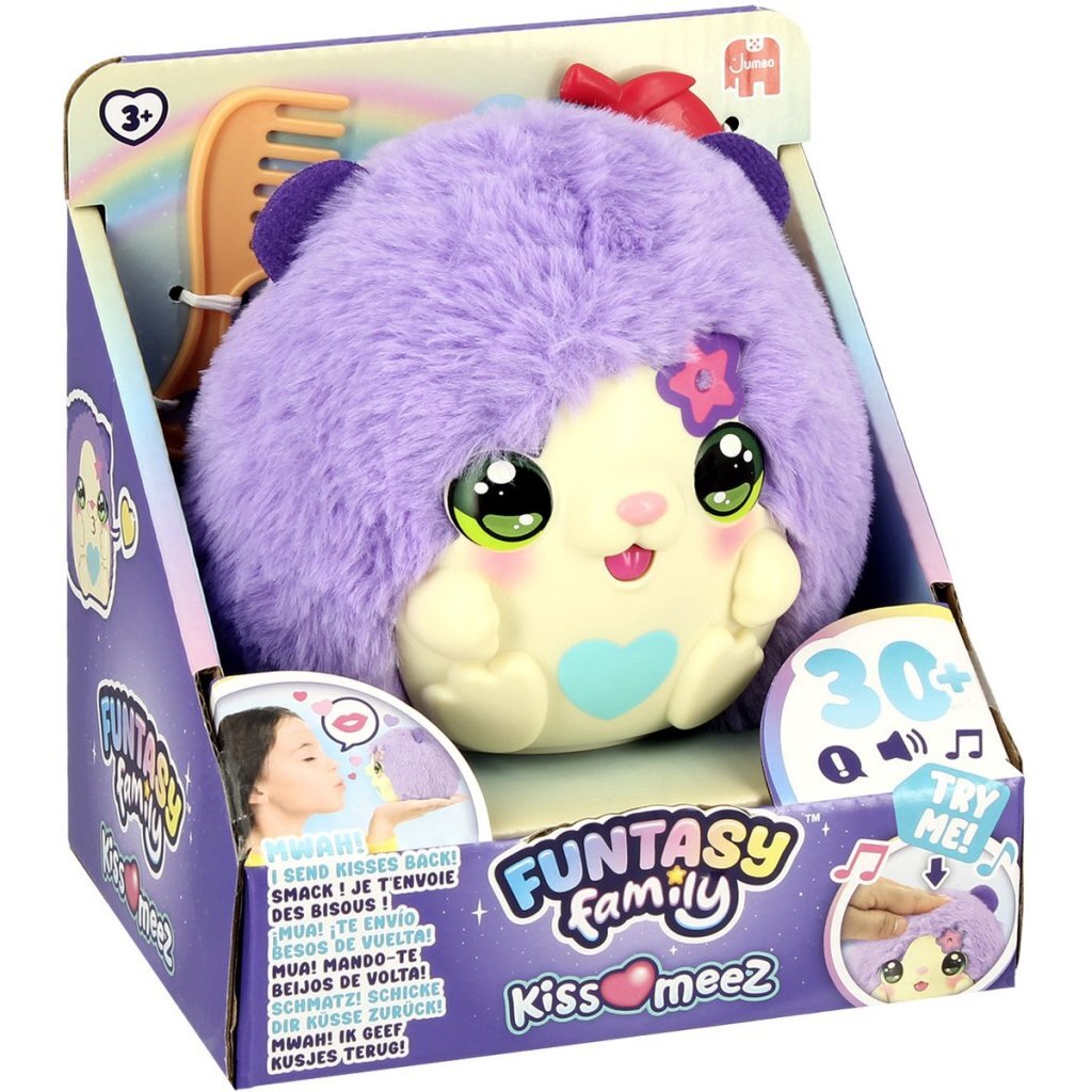 8721017608387 1.jpg Jumbo Funtasy Family Knuffel Kiss Meez Hamster + Geluid