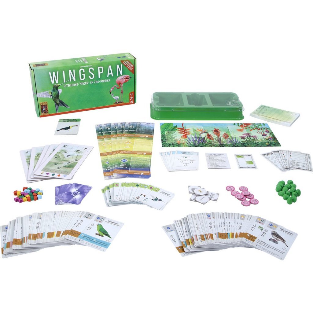8721184284353 3.jpg 999 Games Wingspan Uitbreiding Midden- en Zuid-Amerika