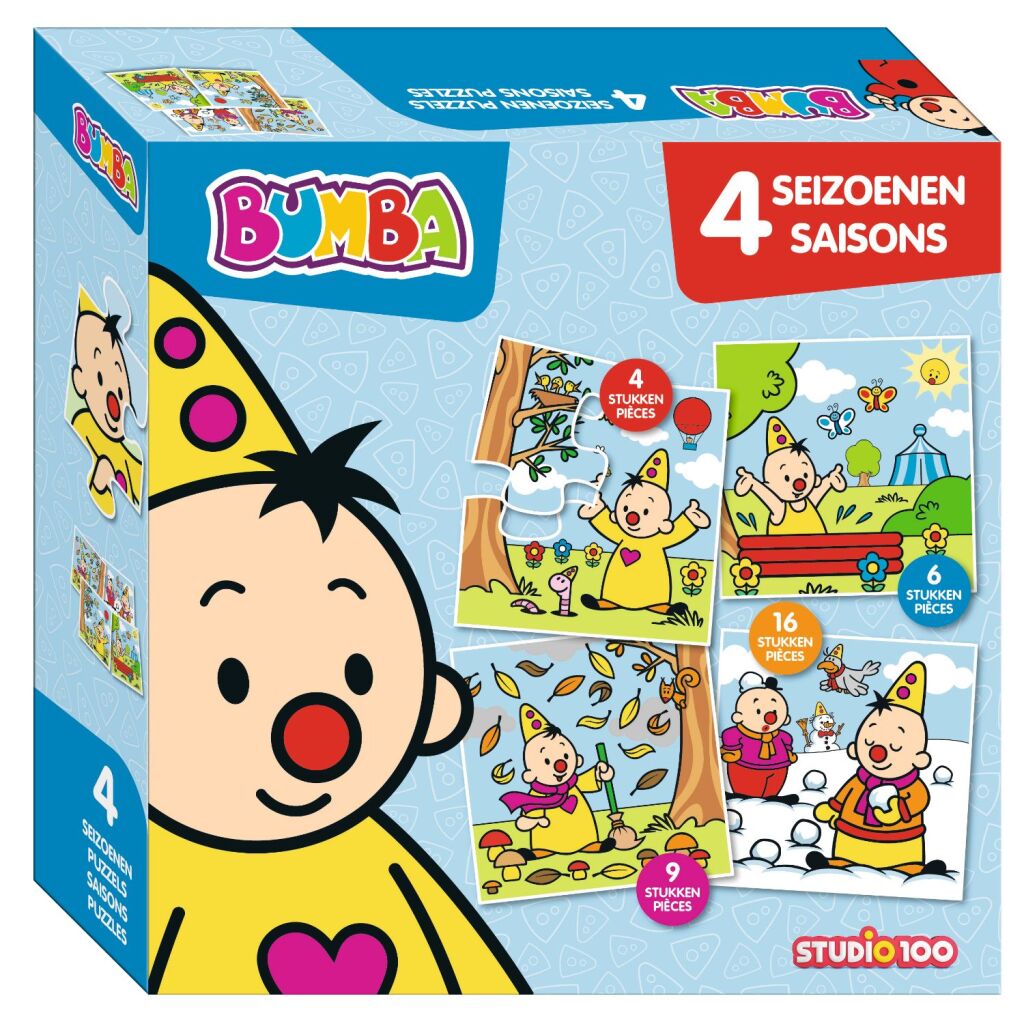 5414233240075 0.jpg Bumba 4in1 Puzzel 4 Seizoenen 4-16 Stukjes