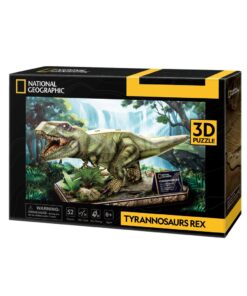 6944588210519 2.jpg National Geographic Houten 3D Puzzel Tyrannosaurus Rex 52 Stukjes