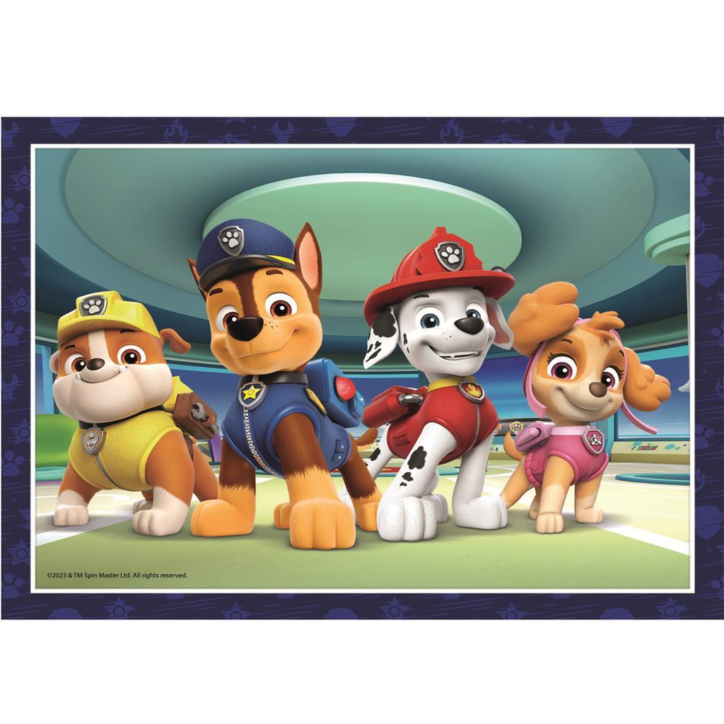 8005125215133 2.jpg Clementoni Supercolor 4in1 Puzzel Paw Patrol 12-24 Stukjes