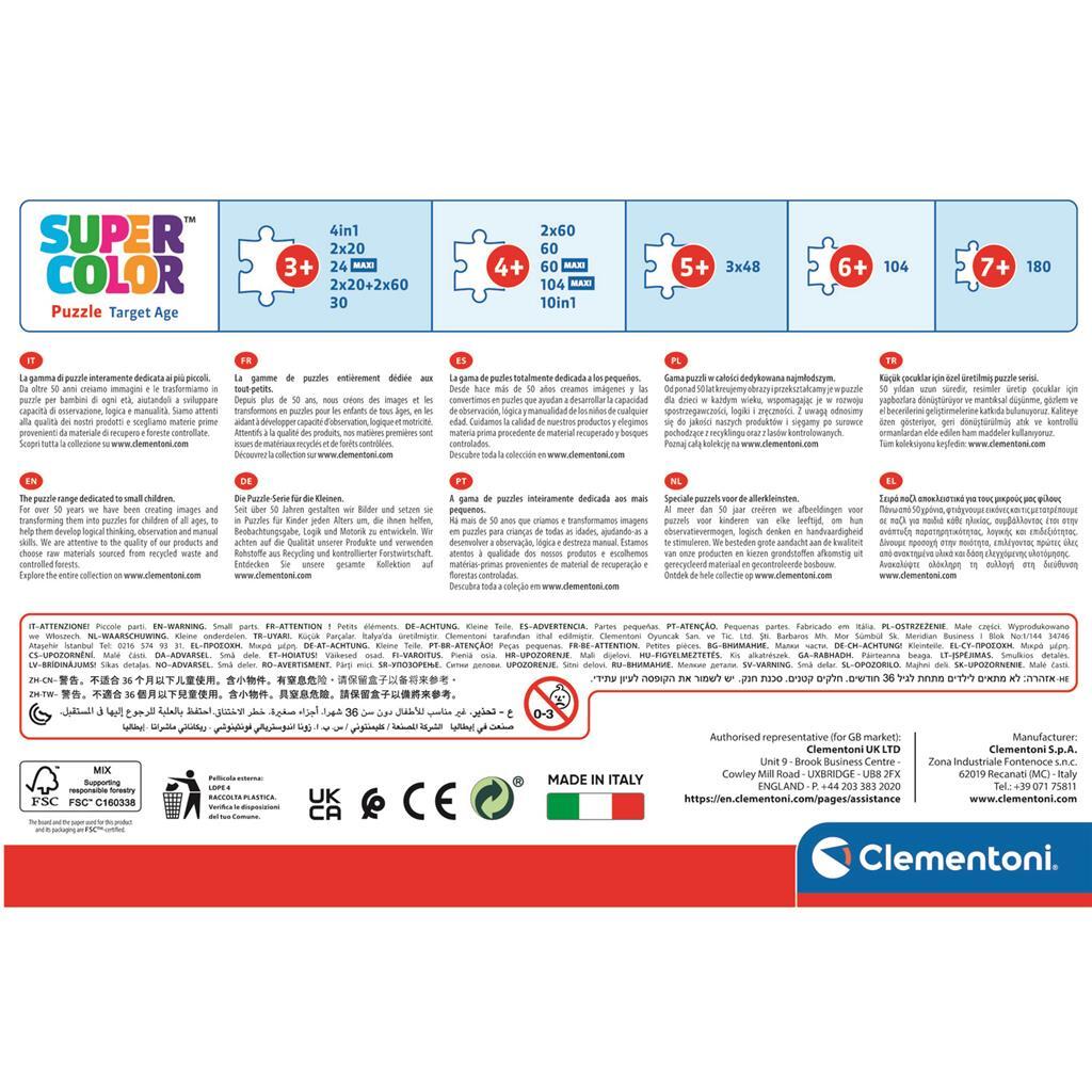 8005125215133 6.jpg Clementoni Supercolor 4in1 Puzzel Paw Patrol 12-24 Stukjes