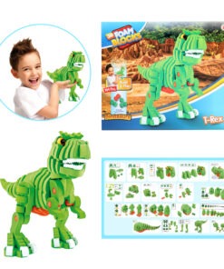 Toi-Toys Knutselpuzzel Dinosaurus 25,8 Cm Groen 104-delig