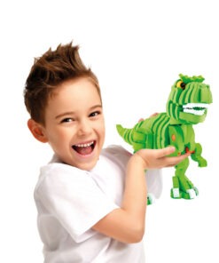 8719904435420 4.jpg Toi-Toys Knutselpuzzel Dinosaurus 25,8 Cm Groen 104-delig