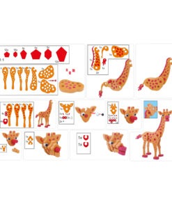 Toi-Toys 3D Puzzel Giraffe Junior 31,5 Cm Foam Oranje 104-delig