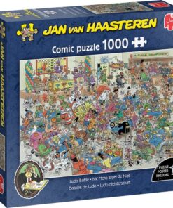 Jumbo Puzzel Jan Van Haasteren NK Mens Erger Je Niet 1000 Stukjes + Poster