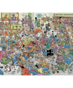Jumbo Puzzel Jan Van Haasteren NK Mens Erger Je Niet 1000 Stukjes + Poster