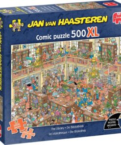 Jumbo Puzzel Jan van Haasteren De Bibliotheek 500 XL Stukjes + Poster