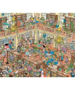Jumbo Puzzel Jan van Haasteren De Bibliotheek 500 XL Stukjes + Poster